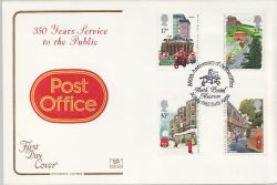 1985-07-30 Royal Mail 350th Bath Postal Museum FDC (84313)