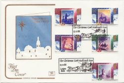 1988-11-15 Christmas Stamps Luton FDC (84344)