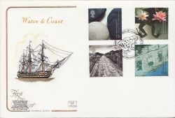 2000-03-07 Water and Coast Stamps Liverpool FDC (84347)