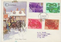 1975-11-26 Christmas Stamps Co Durham FDC (84451)