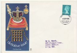 1974-09-04 Definitive Stamp S Shields FDC (84462)
