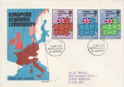 1973-01-03 European Communities S Shields FDC (84536)