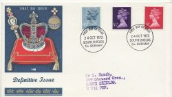 1973-10-24 Definitive Stamps S Shields FDC (84548)