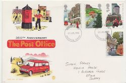 1985-07-30 Royal Mail 350th Stamps Croydon FDC (84618)