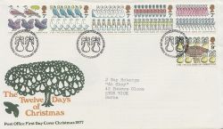 1977-11-23 Christmas Stamps Bureau FDC (84663)