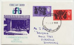 1965-09-01 Arts Festival Stamps Glasgow FDC (84695)