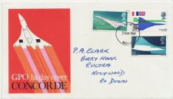 1969-03-03 Concorde Stamps Belfast FDC (84717)