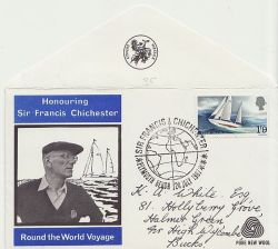 1967-07-24 Chichester Gipsy Moth IV Plymouth FDC (84753)