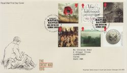 2016-06-21 The Great War Stamps Lyness FDC (84774)