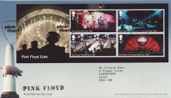 2016-07-07 Pink Floyd Stamps M/S Grantchester FDC (84777)
