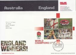2003-12-19 Rugby England Winners T/House FDC (84823)