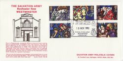 1992-11-10 Christmas Stamps S Army London SW1 FDC (84855)
