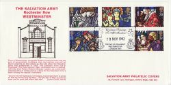 1992-11-10 Christmas Stamps S Army London SW1 FDC (84856)