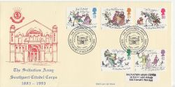 1993-11-09 Christmas Stamps S Army Southport FDC (84859)