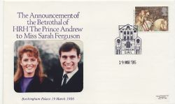 1986-03-19 Prince Andrew Miss Sarah Ferguson SOUV (84941)