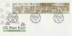 1988-01-26 Australia The First Fleet Stamps FDC (84982)