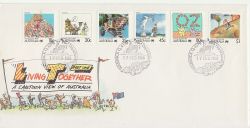 1988-02-17 Australia Living Together Stamps FDC (84986)
