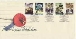 1990-04-12 Australia Anzac Tradition Stamps FDC (85001)