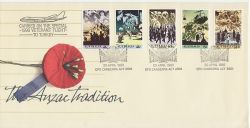 1990-04-12 Australia Anzac Tradition Stamps Carried FDC (85002)