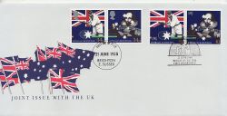 1988-06-21 Australia Bicentenary Joint Issue Stamps FDC (85027)