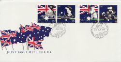 1988-06-21 Australia Bicentenary Joint Issue Stamps FDC (85028)