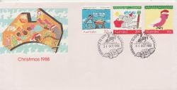 1988-10-31 Australia Christmas Stamps FDC (85032)