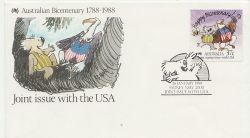 1988-01-26 Australia Joint Issue With USA Stamp FDC (85079)