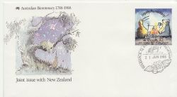 1988-06-21 Australia Joint Issue With NZ Stamp FDC (85080)