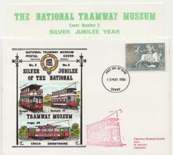 1984-05-15 Europa Stamp Tramway Museum Derby FDC (85189)