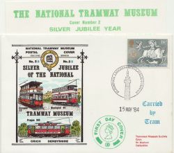 1984-05-15 Europa Stamp Tramway Museum Blackpool FDC (85191)