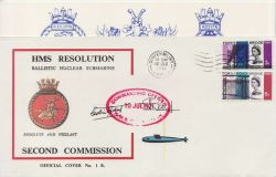 1971-07-10 HMS Resolution Submarine Signed Souv (85304)