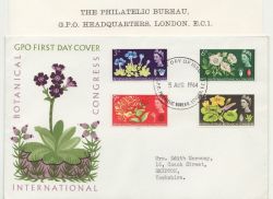 1964-08-05 Botanical Congress Stamps Bureau FDC (85342)
