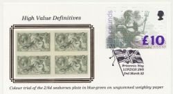 1993-03-02 £10 Ten Pounds Definitive Stamp FDC (85410)