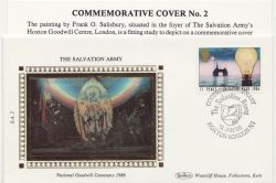 1986-01-14 Industry Year Salvation Army Silk FDC (85421)