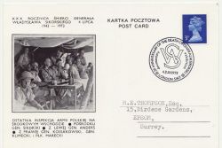 1973-07-04 Polish Theme Post Card London Pmk (85507)
