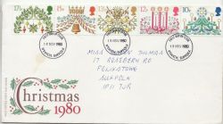 1980-11-19 Christmas Stamps Ipswich FDC (85651)
