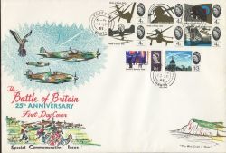 1965-09-13 Battle of Britain Stamps Fareham cds FDC (85709)