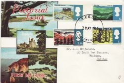 1966-05-02 Landscapes Stamps PHOS Leeds FDC (85712)