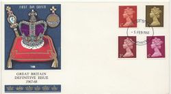1968-02-05 Definitive Stamps Manchester FDC (85737)
