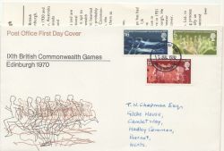 1970-07-15 Commonwealth Games Nottingham FDC (85762)