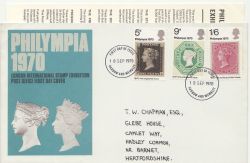 1970-09-18 Philympia Stamps Harrow FDC (85763)