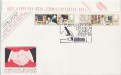 1982-09-08 Information Technology Stamps Croydon FDC (85832)