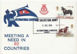 1978-07-05 Horses Salvation Army Wembley FDC (86045)