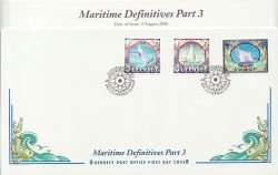 2000-08-04 Guernsey Maritime Definitive HV FDC (86107)