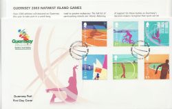 2003-01-30 Guernsey Island Games Stamps FDC (86128)