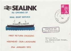 1972-01-31 Sealink Mail-Boat-Service Holyhead ENV (86173)