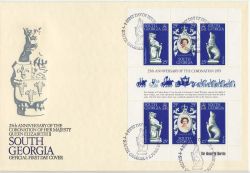 1978-06-02 South Georgia Coronation Stamps M/S FDC (86189)