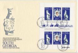 1978-06-02 South Georgia Coronation Stamps M/S FDC (86193)