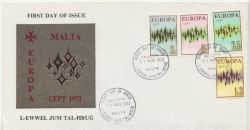 1972-11-11 Malta Europa CEPT Stamps FDC (86198)