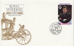 1986-07-23 Montserrat Royal Wedding FDC (86257)